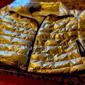 Women’s gap silver puffer coat